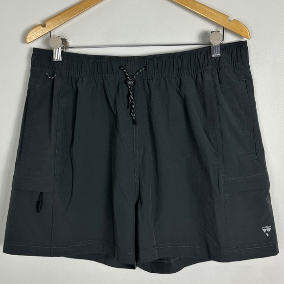voyager Pants - Voyager Quick Dry Pack Out Athletic Shorts Womens Size Large Dark Grey Cargo Zip